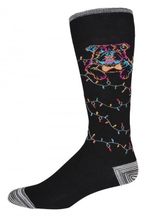Black Robert Graham Bowtie Graham Sock | 768231DCL