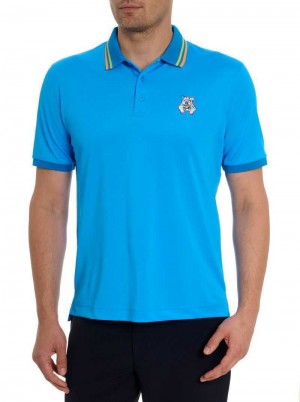Blue Robert Graham Bowtie Graham Polo | 358470YIB