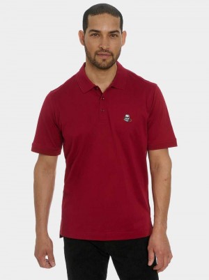 Burgundy Robert Graham The Player Polo | 927650JWA