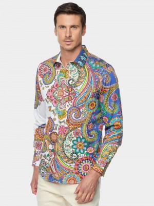 Classic Robert Graham Limited Edition Dprops Long Sleeve Button Down Shirt | 476189ZEF