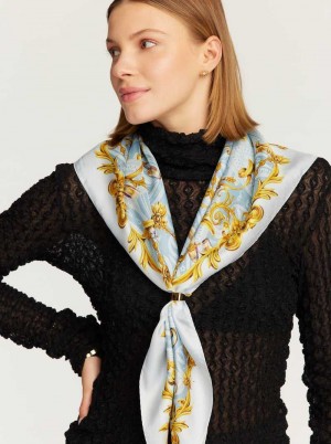 Multi Robert Graham Champagne Ornamental Square Scarf | 214093VRY