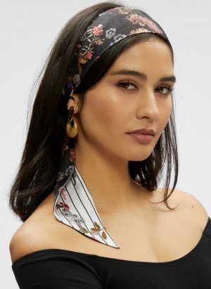 Multi Robert Graham Floral Tiger Skinny Scarf | 894107KOB