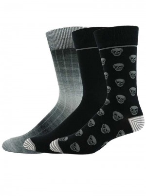 Multi Robert Graham Skull 3 Pack Socks | 276831CNU