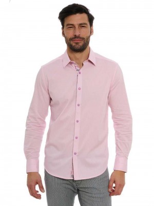 Pink Robert Graham Wayfarer Long Sleeve Button Down Shirt | 413205CFR