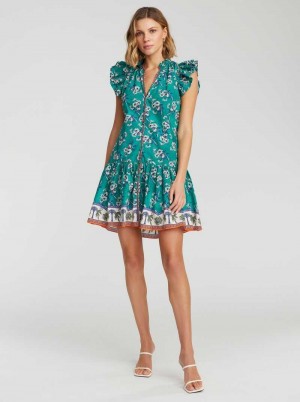 Teal Robert Graham Savannah Dress | 529481QMT