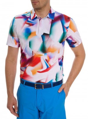 White Robert Graham Hiatus Polo | 281904TFA