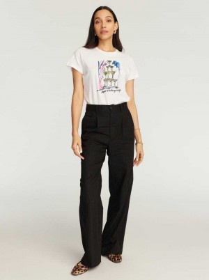 White Robert Graham Martini Tower T-shirt | 652308AZG