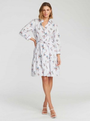 White Robert Graham Paloma Dress | 845291EGU